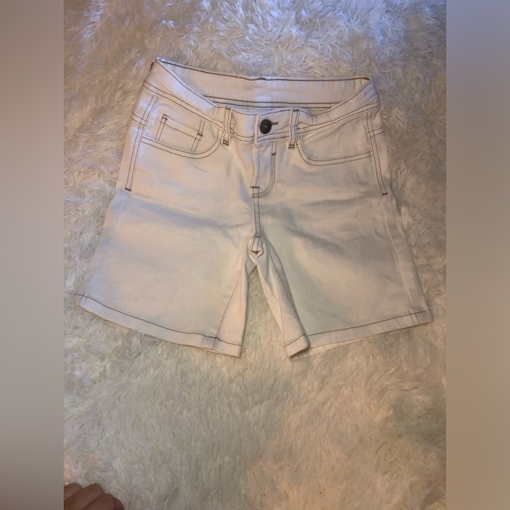 Off-White Denim Bermudas with Classic Design size 2